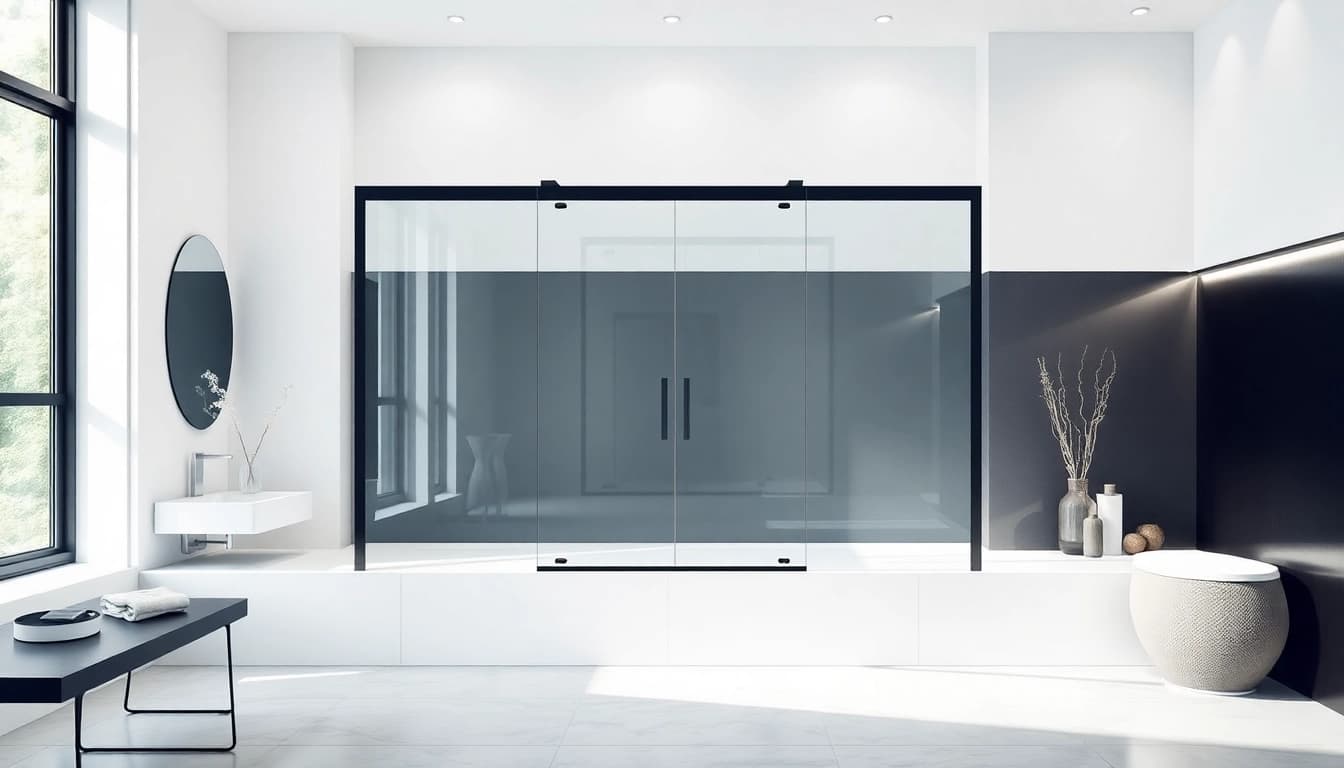 Installer une paroi de douche 150x200 élégante dans une salle de bain moderne.