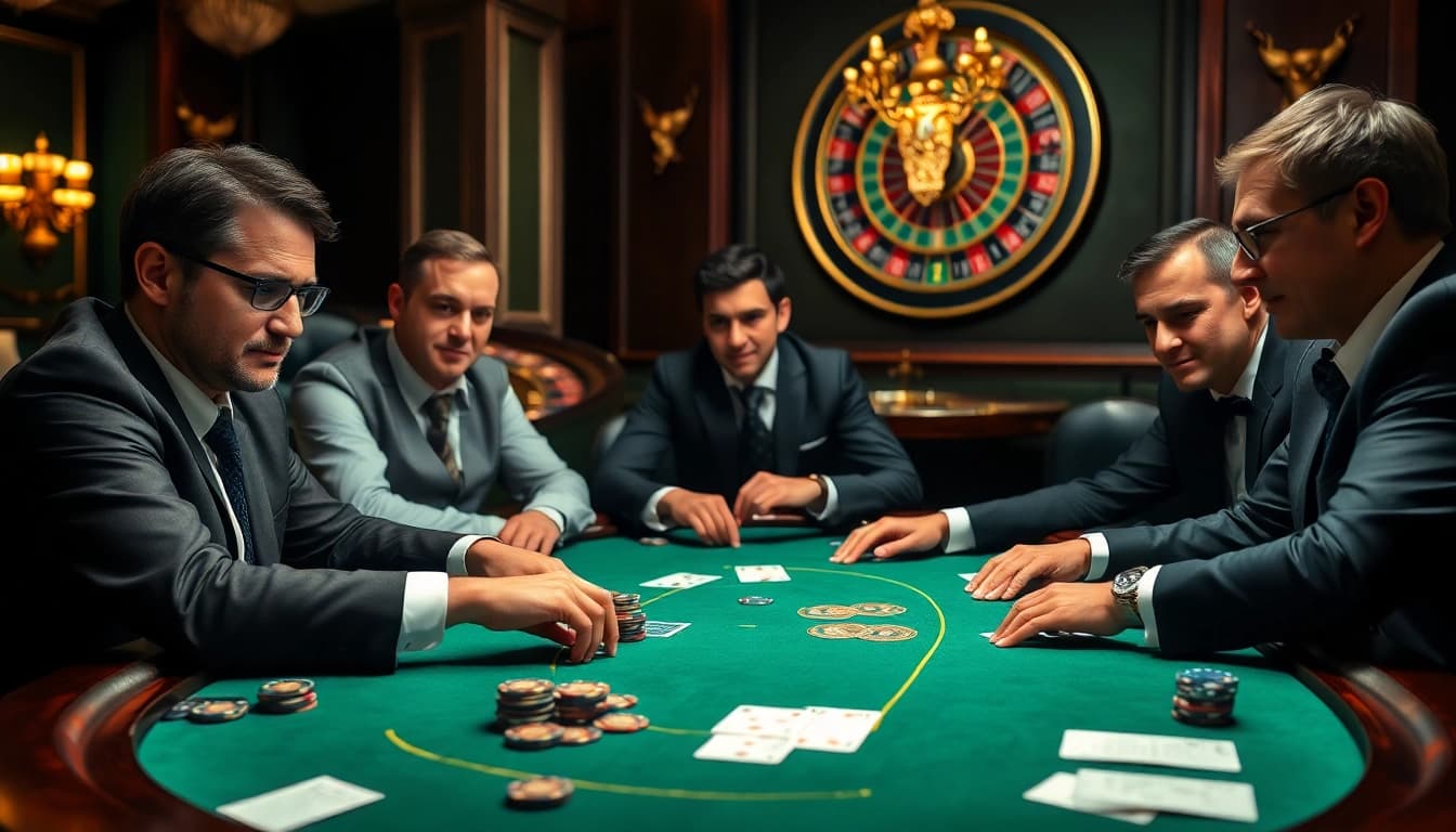 Participez à une action de poker palpitante au meilleur casino en ligne France avec des joueurs professionnels et une ambiance de luxe.