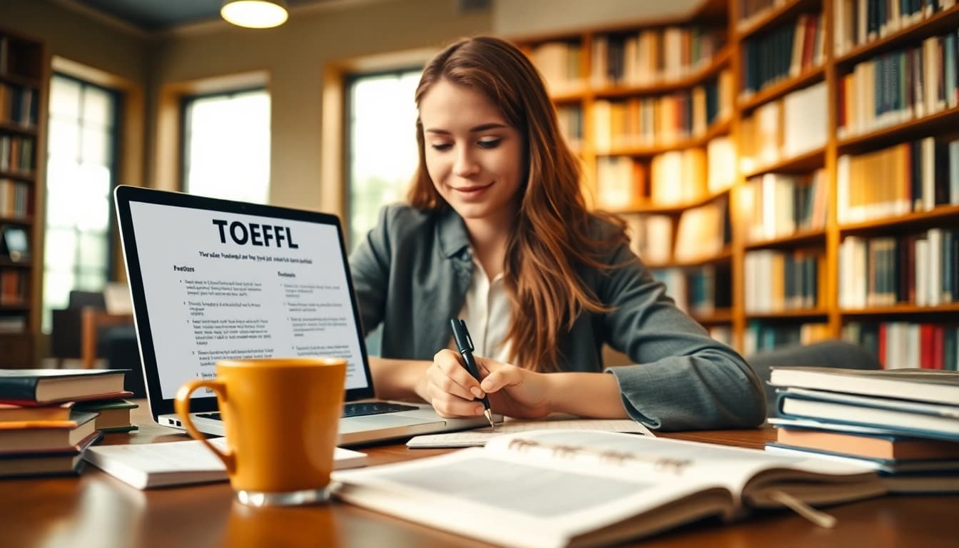 Prepare to pay someone to take toefl while in a cozy study environment
