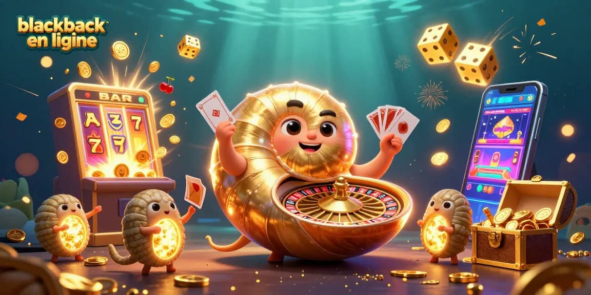 Jouez à blackjack en ligne avec des cartes et un nautilus géant dans cet univers de casino captivant.