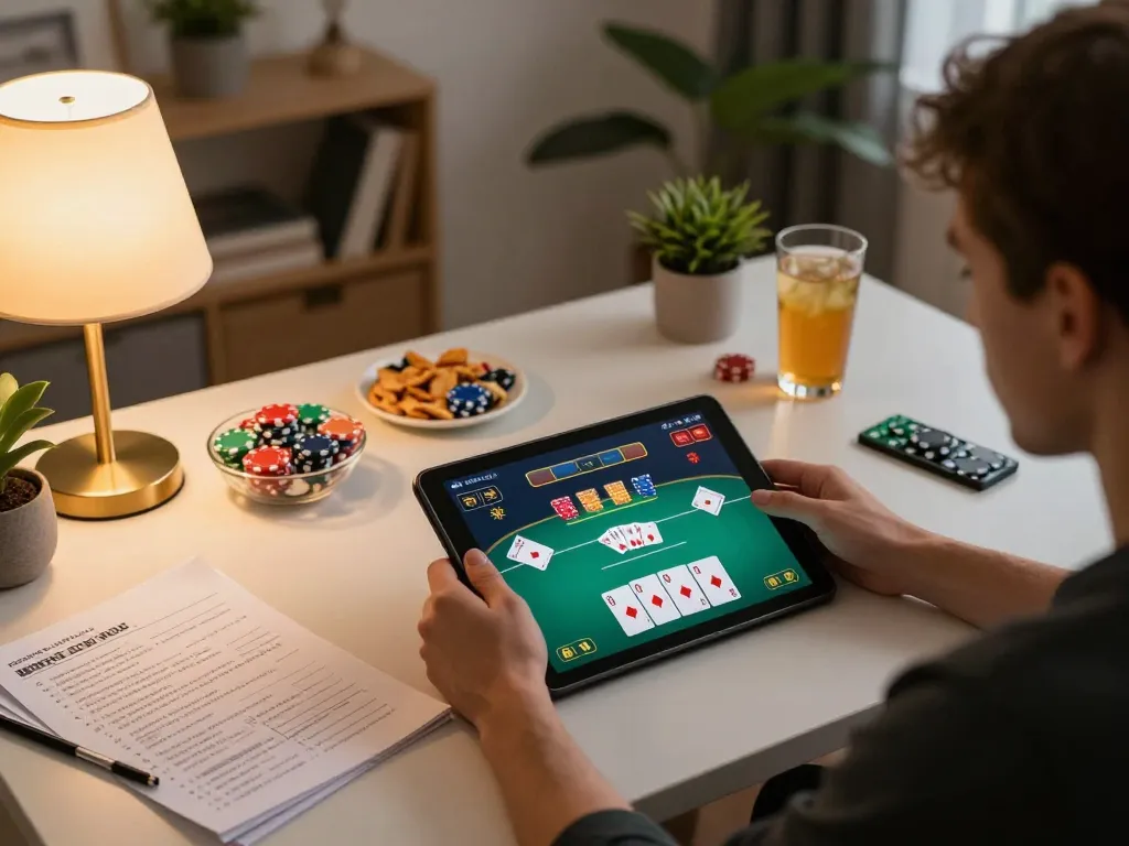 Experience winning strategies on 58win with thrilling online poker sessions and cozy home setups.