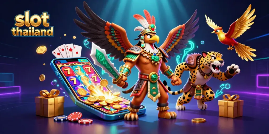 Experience thrilling slot thailand action with vibrant 3D characters and dynamic gaming elements