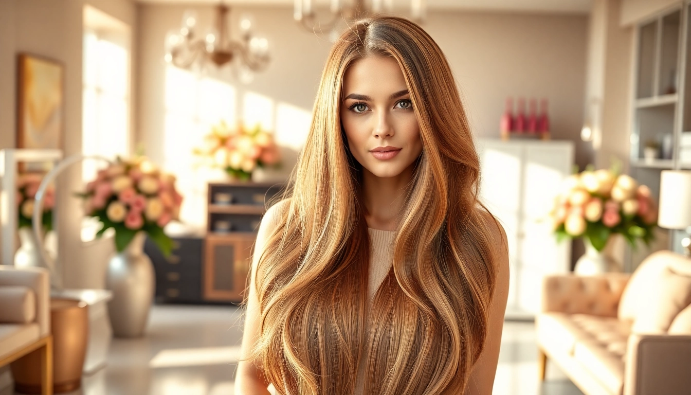 Beautify your look with genius weft hair extensions, showcasing seamless volume and flow.