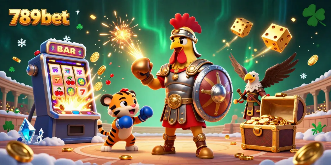 Win big with 789bet's vibrant casino illustration showcasing a thrilling gaming experience.
