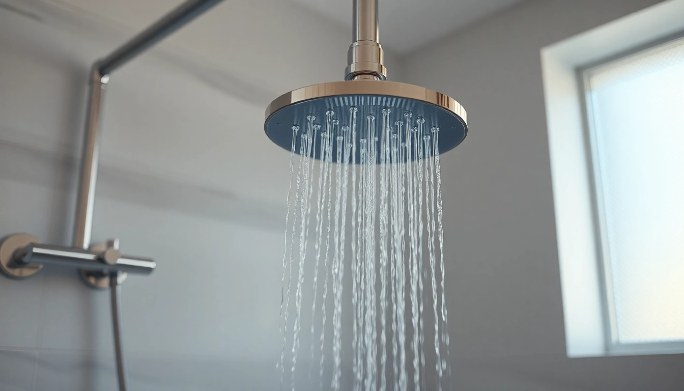 Experience a luxurious shower uk with elegant fixtures and refreshing water flow in a modern bathroom.