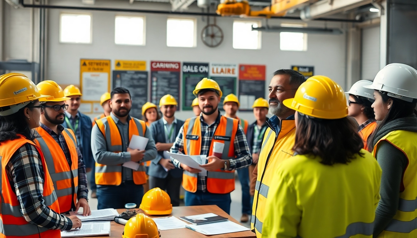Engaging construction safety classes focusing on hands-on learning and safety practices.