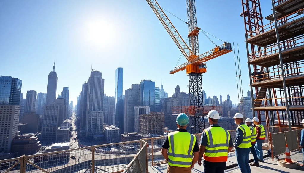 Highlighting a New York City Commercial General Contractor engaged in vibrant construction activities.