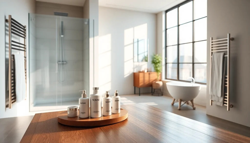 Erleben Sie hochwertige Produkte von sonni sanitär GmbH in einem eleganten Badezimmerdesign.