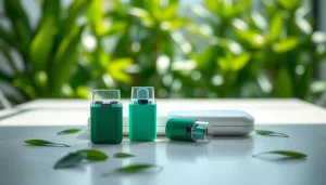 Hqd pods auf einem stilvollen Tisch, perfekt präsentierend und modern gestaltet.