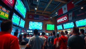 Engaged audience in sports betting Mexico enjoying live matches with vibrant atmosphere.