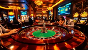 Excited players at the roulette table experience thrilling gambling moments at https://nhacaita88.contact/.