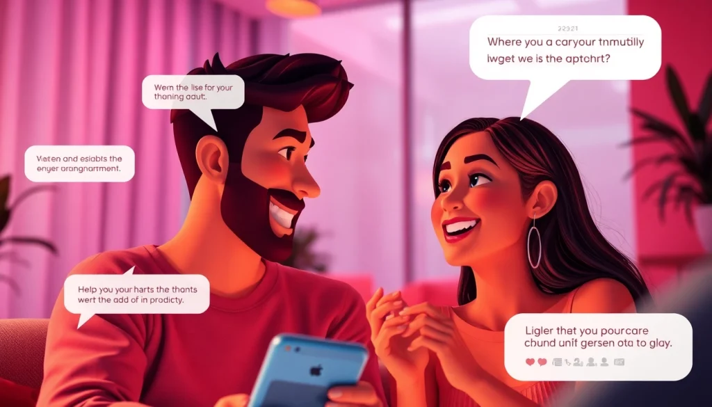 Engaging avatars in a lively conversation representing sex chat ai, set in a warm, inviting digital environment.