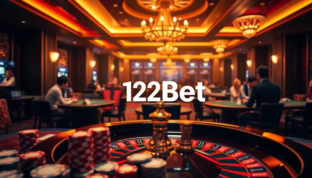 Exciting casino experience featuring online betting scenes and the keyword ink vao 12bet prominently displayed.