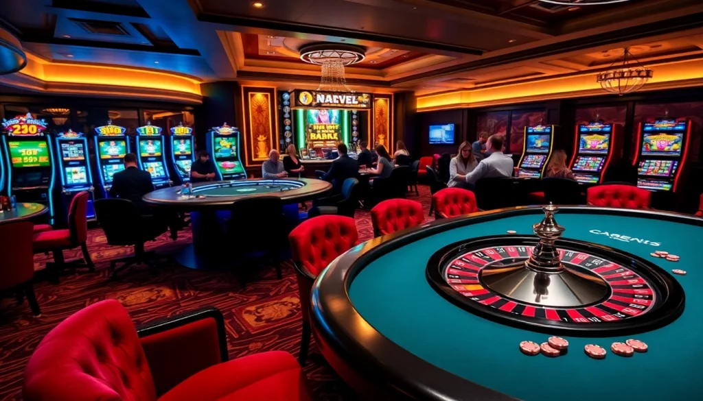 Marvelbet gaming experience showcasing poker chips and a vibrant roulette wheel.