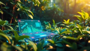 AI-driven landscape showcasing nano banana 2 technology amidst vibrant nature.