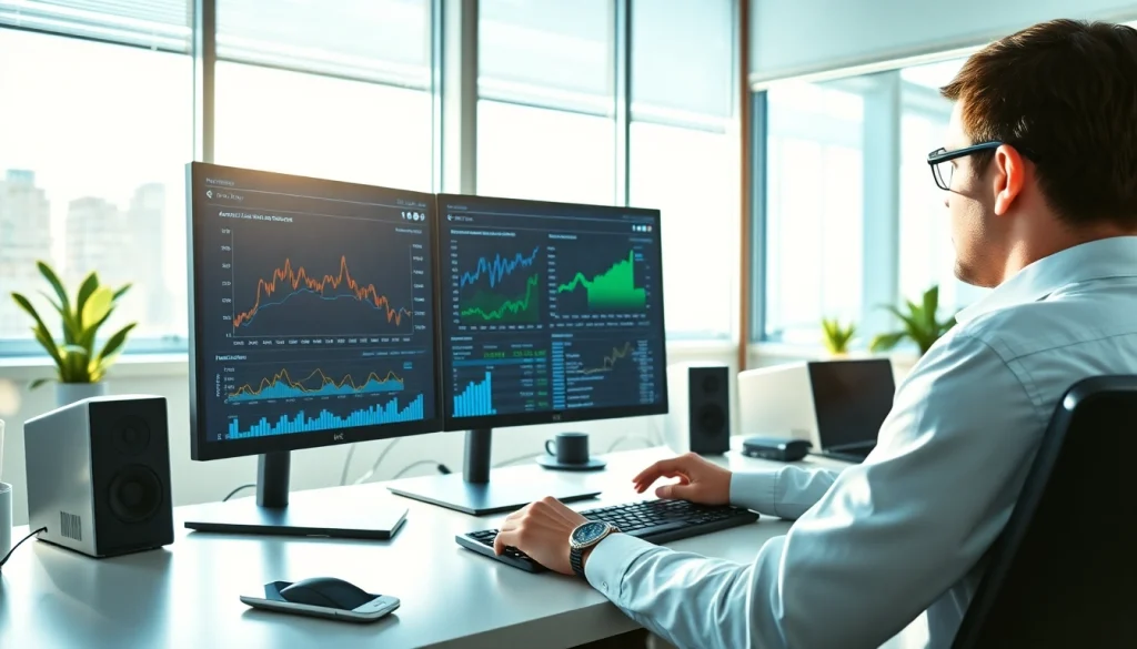 Infosec professional analyzing Amazon price data in a modern workspace