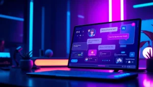 Interactive digital interface for a character ai nsfw application showcasing vibrant avatars.