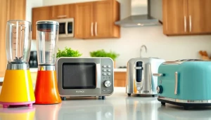 Showcasing affordable appliance options in a stylish kitchen setting.