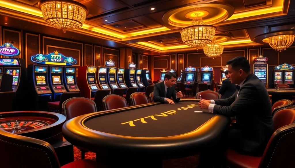 Enjoying a thrilling game at the 777VIP poker table with luxurious casino ambiance.