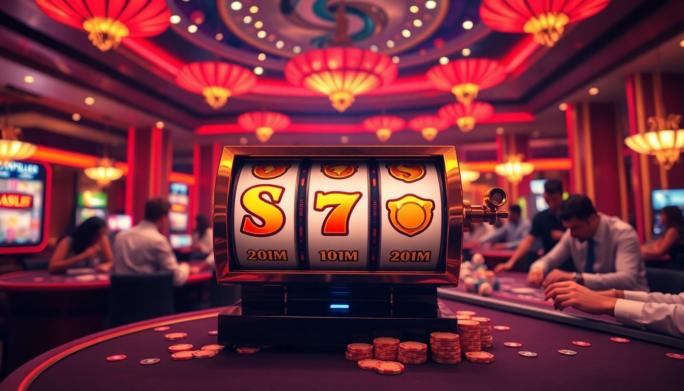 Experience the thrill of winning with slot scatter hitam at a luxurious casino setting.