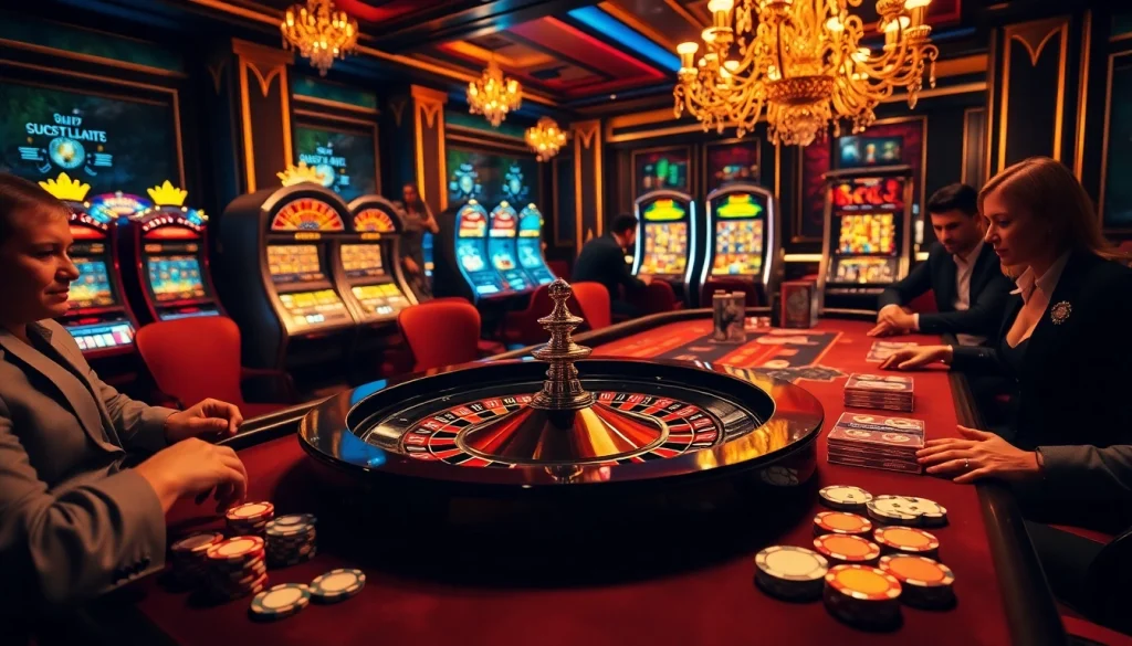 Vivez l'excitation au meilleur casino en ligne France avec des joueurs profitant de la roulette et des machines à sous.