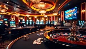 Vivez l'excitation au meilleur casino en ligne France avec des tables de jeu vibrantes et des joueurs.