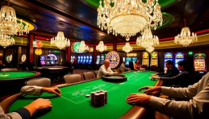 Découvrez l'excitation du meilleur casino en ligne 2026 avec des tables de jeux vibrantes et des joueurs en action.