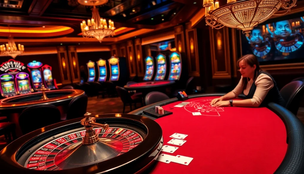 Excitation du jeu au meilleur casino en ligne France, mettant en avant un gameplay de poker et de roulette captivant.