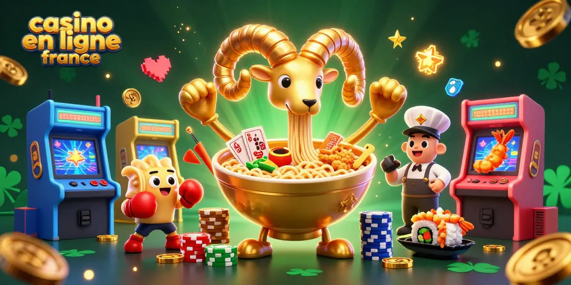 Jouez au casino en ligne France avec des personnages colorés et des éléments de jeu dynamiques.