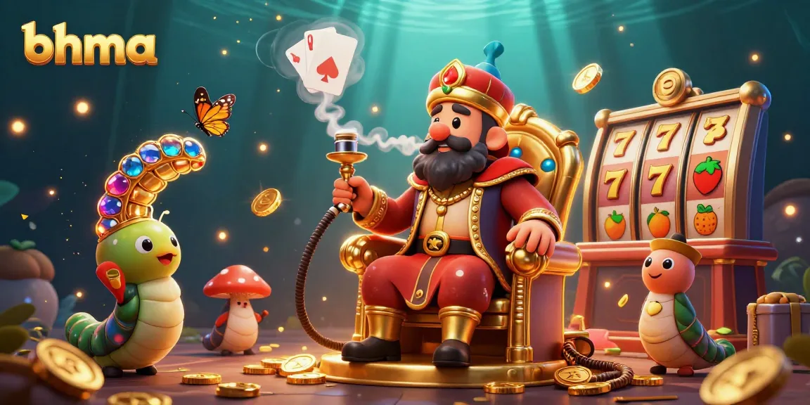 Engage with bhma's captivating 3D casino scene showcasing vibrant slot elements and enchanting characters.